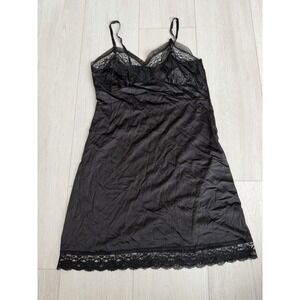 Vintage Sliperfection Full Slip Size 38 Black Adjustable Straps